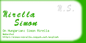 mirella simon business card